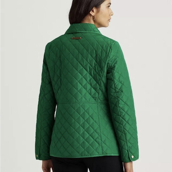 Ralph Lauren Green Quilted Puffer Jacket - Picture 2 of 5